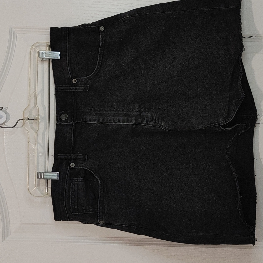 Madewell Black Denim Skirt Sz 32